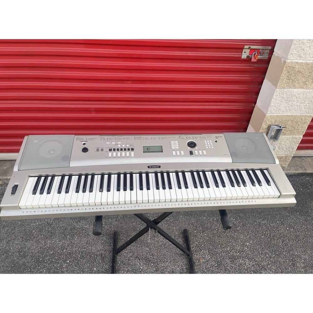 Yamaha YPG-235 76-Key Portable Grand Keyboard Piano w/ Stand Tested Works